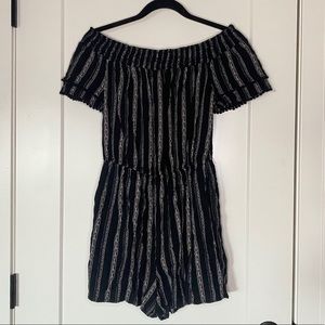 Target black and cream romper